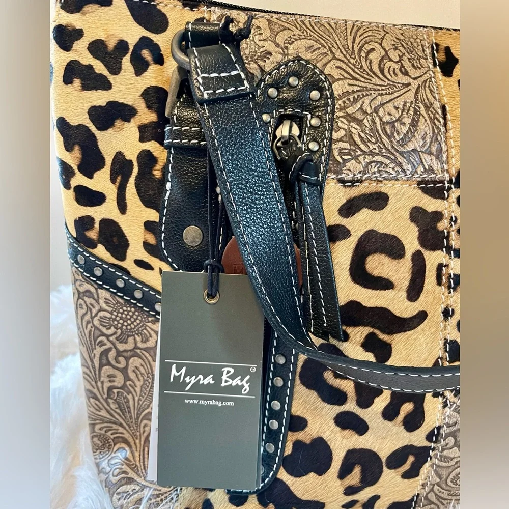Myra Jaguar Trail Leather Bag - Picture 4 of 10